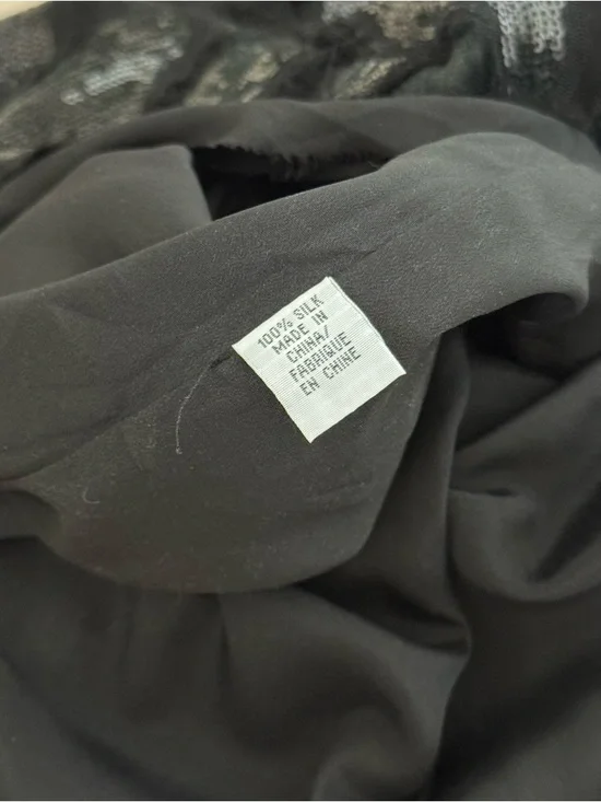 Moschino Jeans Silk Shift Dress with Sequin Embroidery - Size M - Picture 5 of 7